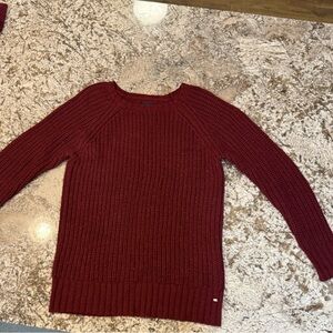 American Eagle Outfitters Burgundy Crew Neck Sweater